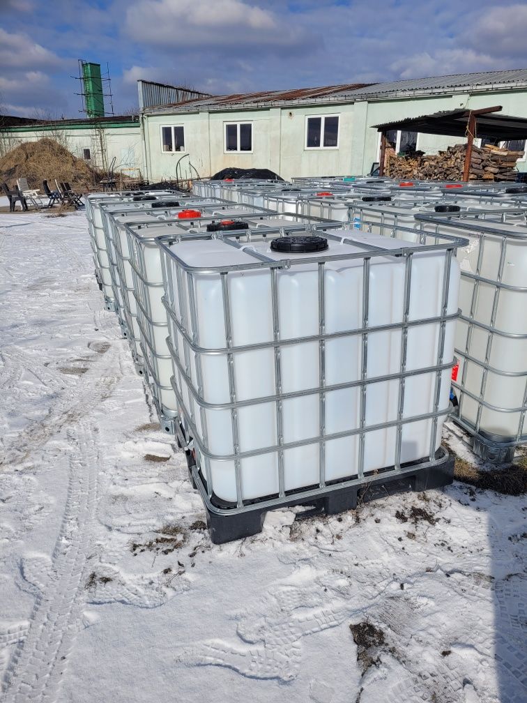 Mauzer Pojemnik na wodę IBC 1000l paleta metalowa plastikowa
