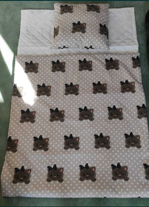 Nowa Pościel 80x200 Przedszkole żłobek leżakowanie Koty