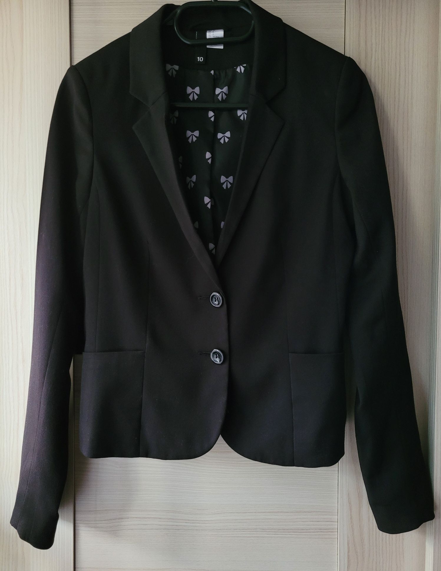 Czarna marynarka H&M 36 S elegancka klasyczna