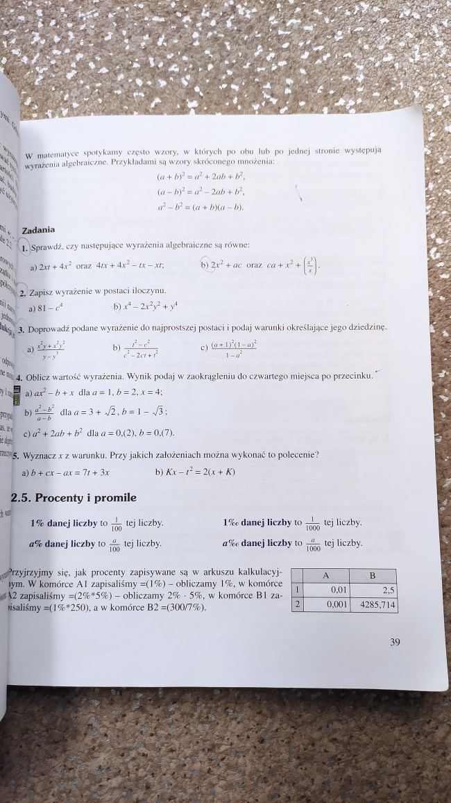 Matematyka krok po kroku 1 Podręcznik dla klasy 1 LO liceum technikum