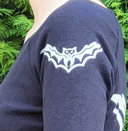 Bluza czarna XS nietoperzem batman goth gothic gotic haley quinn 34