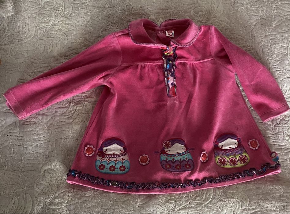 Lote roupinha Conjunto Vestido Tuc-Tuc Tenis Skechers