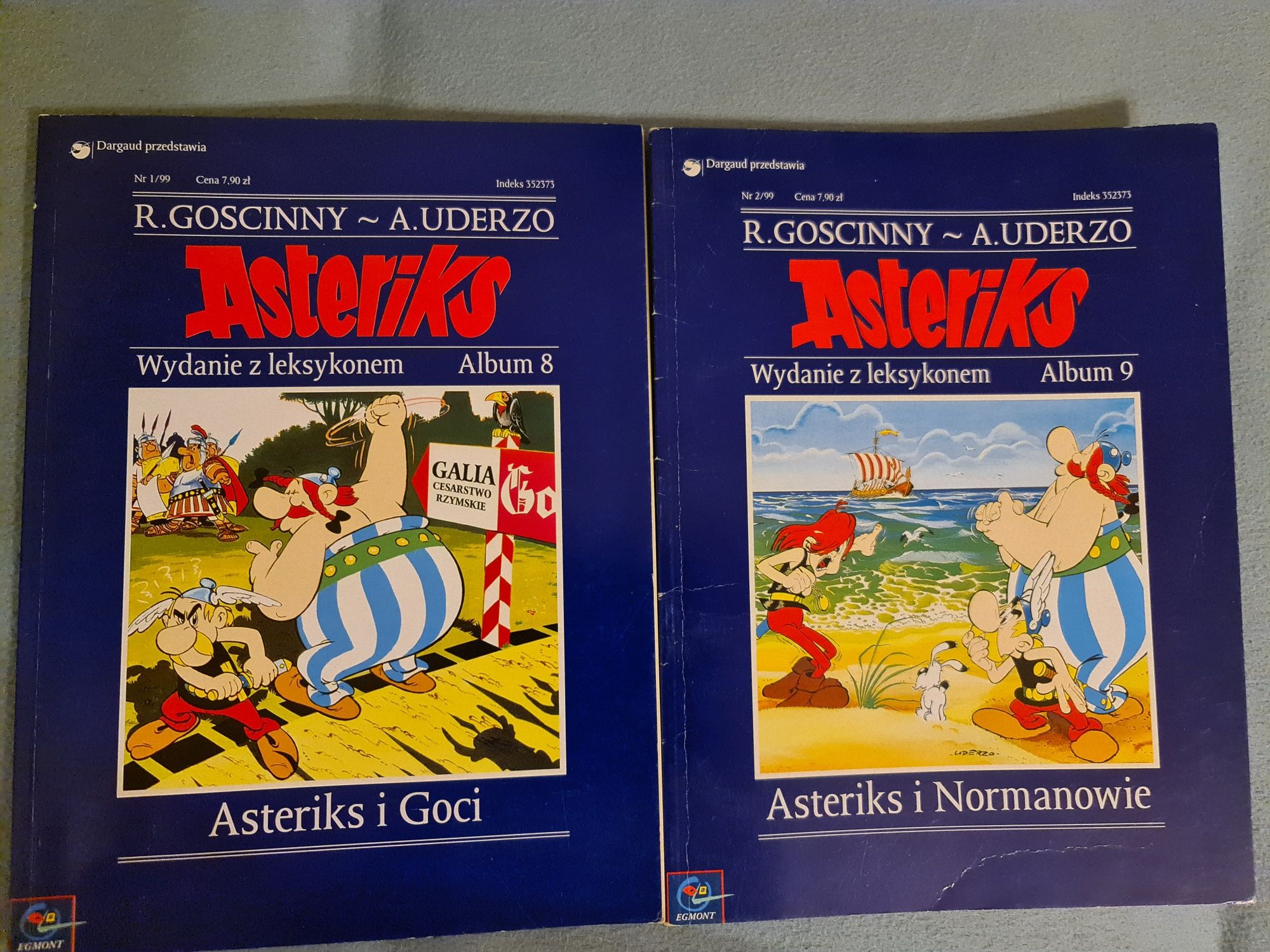 Komiks Asterix Wydanie z leksykonem nr 1 i 2 1999 kpl