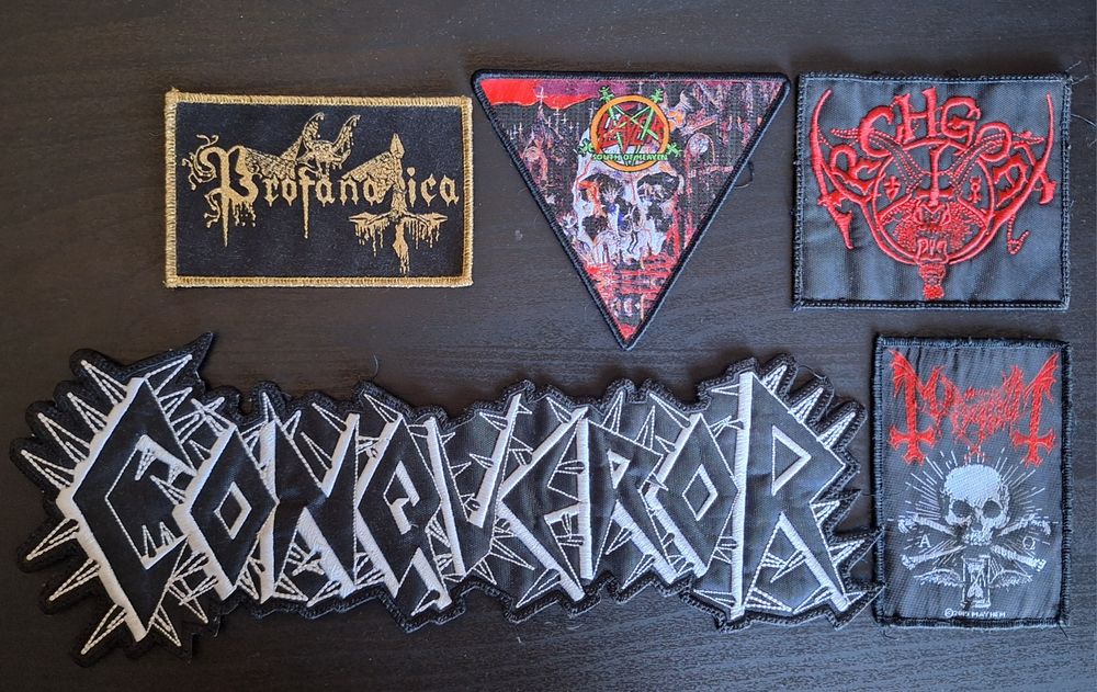 Patches de bandas (Black, Thrash, Death)