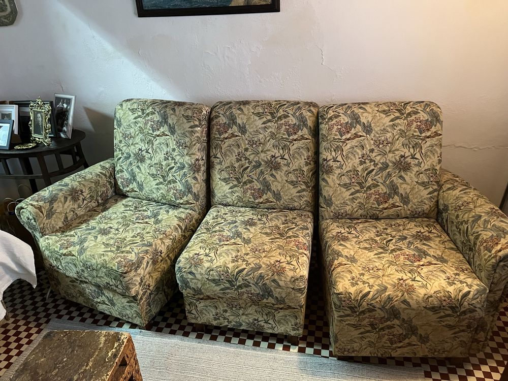 Sofá modular 3 lugares + poltrona