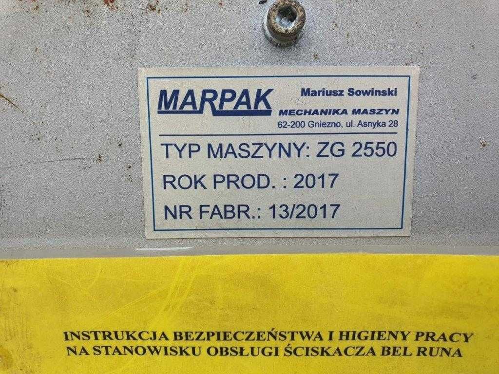 Pakowarka, ściskarka do włóknin