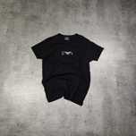 MĘSKA Koszulka Elegancka Slim Fit Czarna PREMIUM Emporio Armani EA7