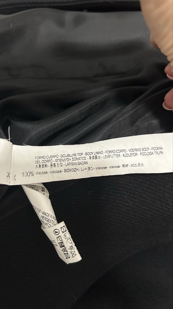 Damski Płaszcz Zara 75% wełna r. XS