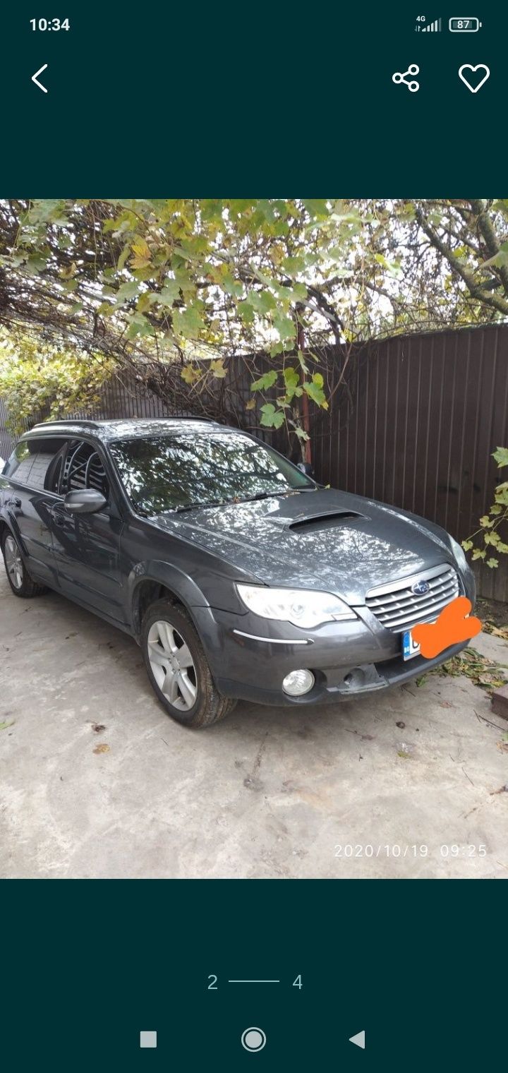 Капот Subaru legacy outback 2004-2008 разборка запчасти