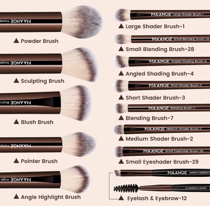 Професійний набір пензликів для макіяжу 13штук