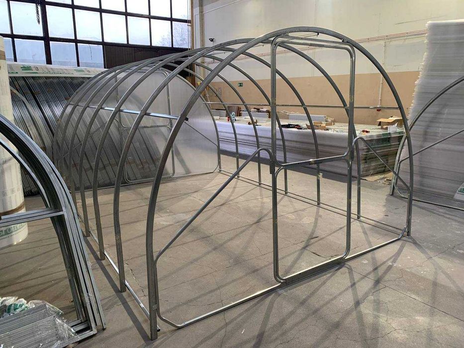 Szklarnia tunel z poliwęglanu 4/6mm profil-40x20:3x4 3x6 3x8 3x10 3x12