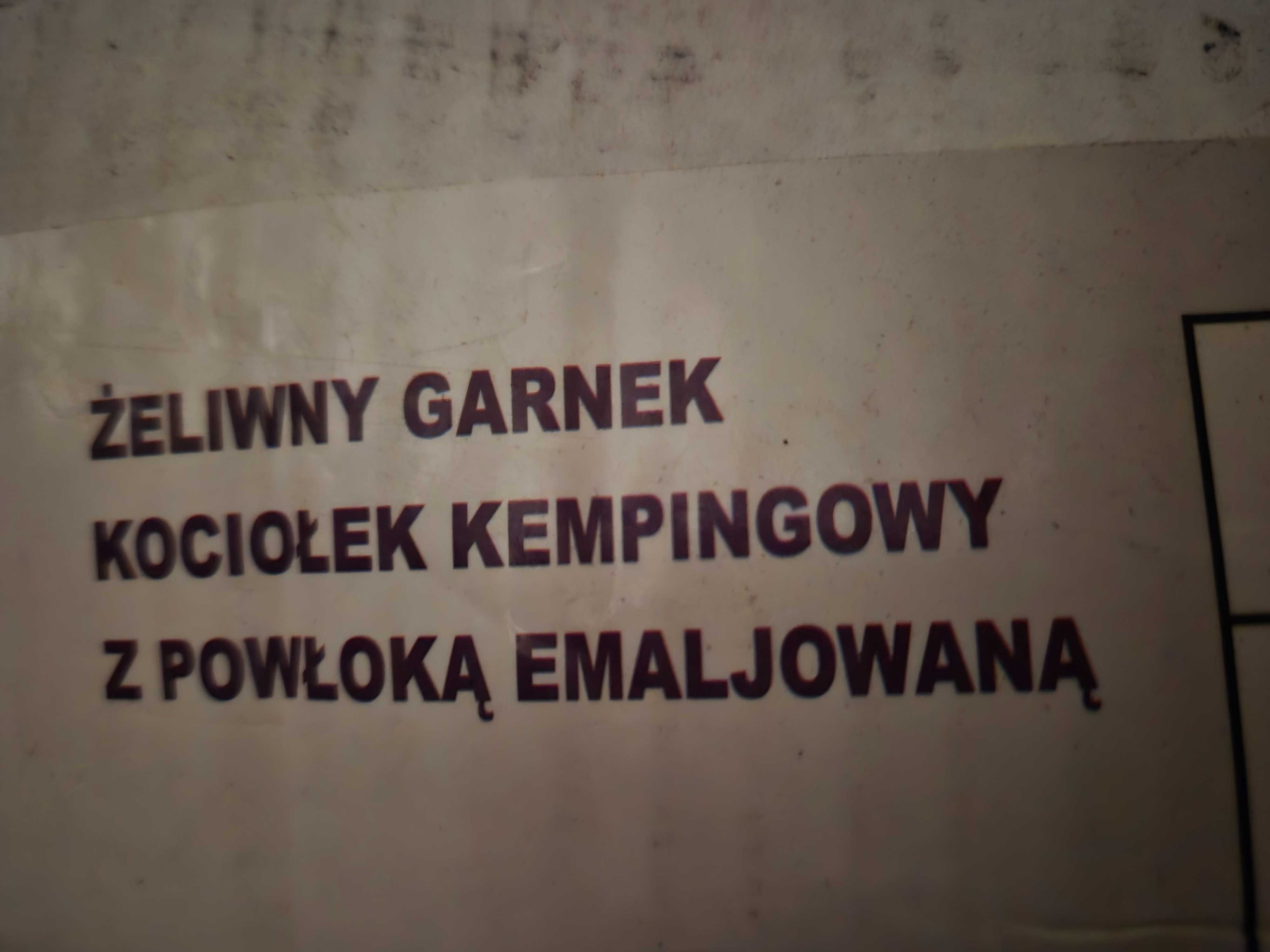 Kociołek żeliwny myśliwski 8 L na ognisko Nowy