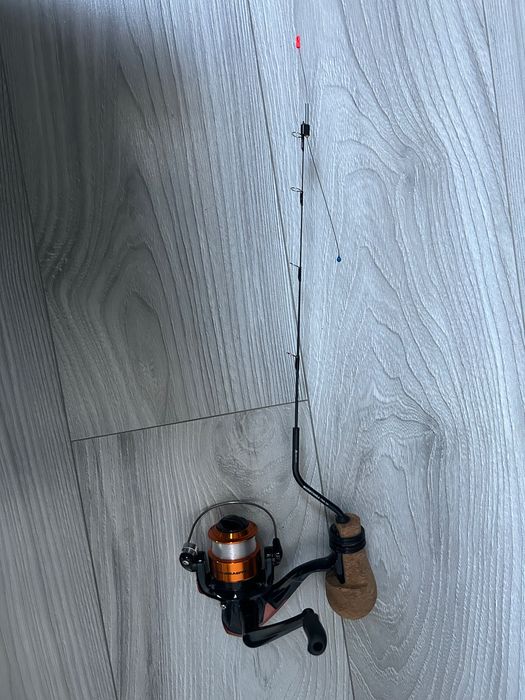 Wędka MIKADO Mormyshka Twin Tip 0.37m oraz KOŁOWROTEK LINEAEFFE POLAR