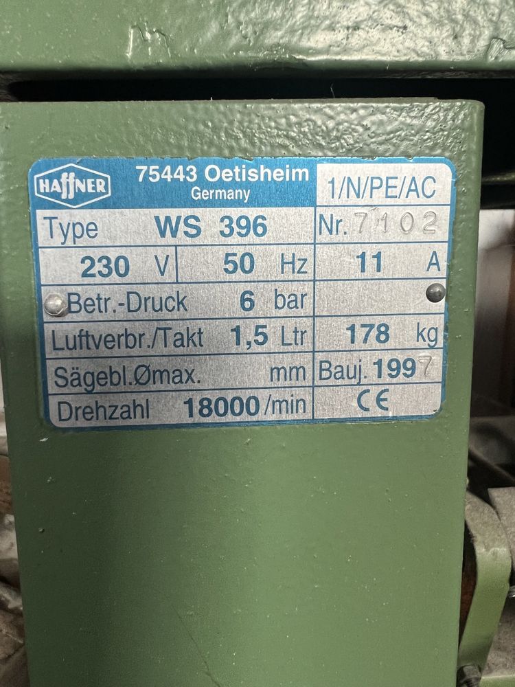 Frezarka do odwodnień HAFFNER WS 396
