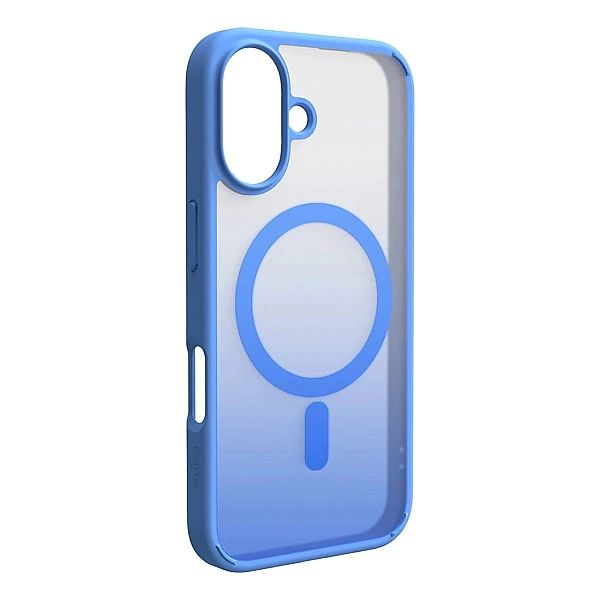 Etui silikonowe Puro Gradient MagSafe do iPhone 16e - niebieskie