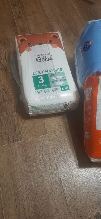 Підгузки дитячі Monoprix Bebe 3 розмір, 4-9 кг, 56 шт