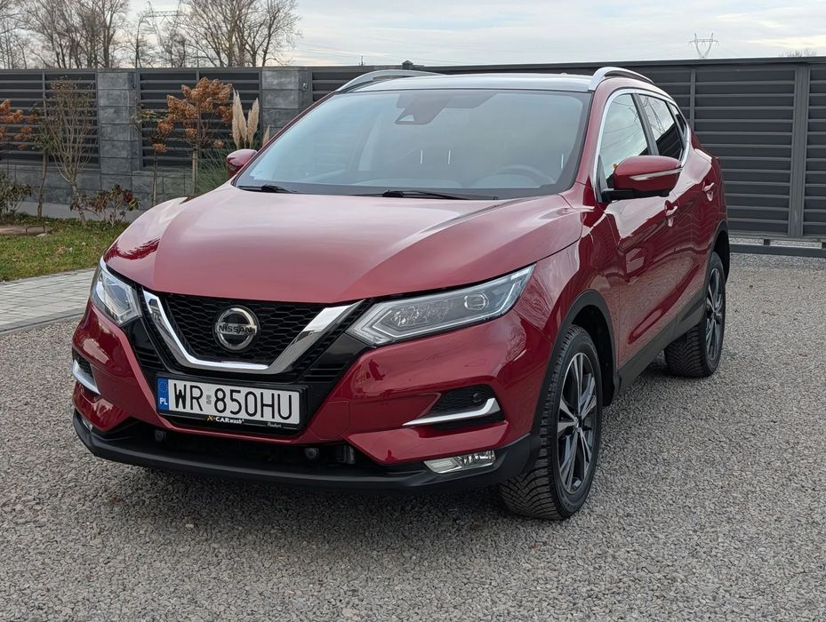 Nissan Qashqai SALON POLSKA Full Led KLIMATRONIC Kamera 360 Navi Bluetooth Tempomat