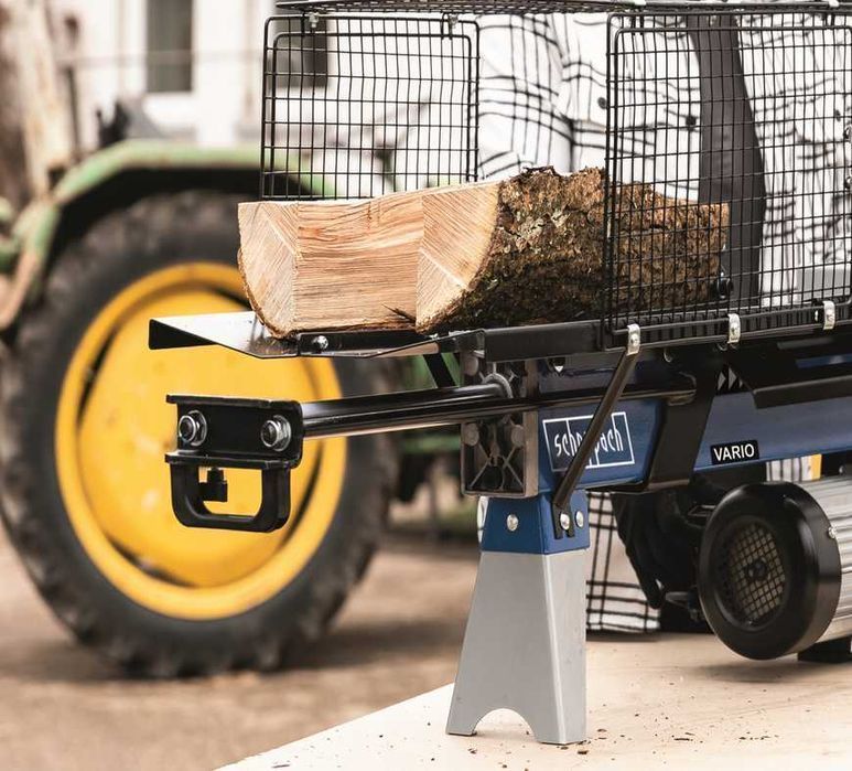 Rębak Łuparka do Drewna Hydrauliczna 2200W Zestaw Stojak 7 Ton