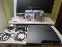 Playstation 3 slim CFW pad gry kable