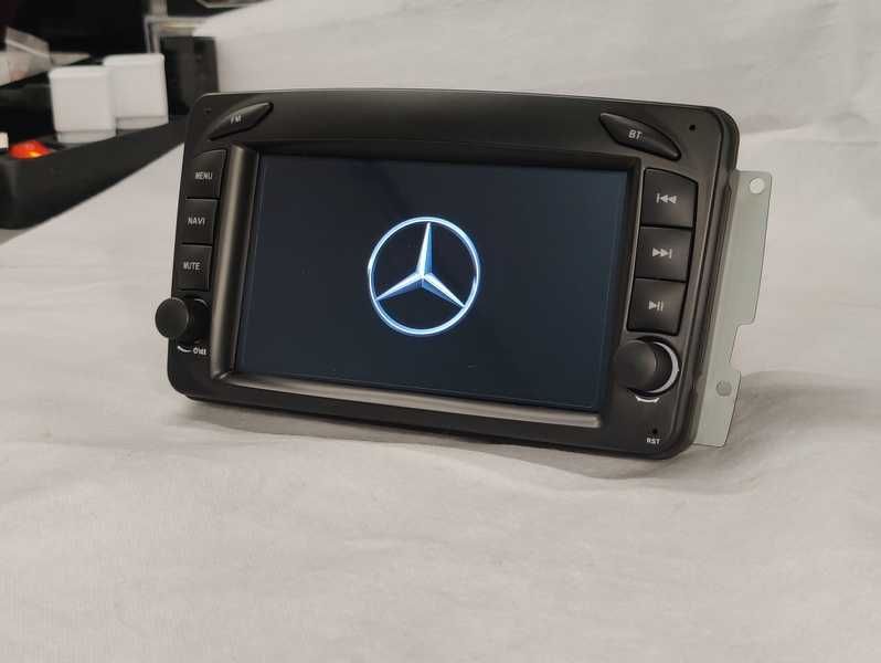 Radio 2 DIN Android Mercedes Benz A C G CLK - W209 W203 Novo Garantia
