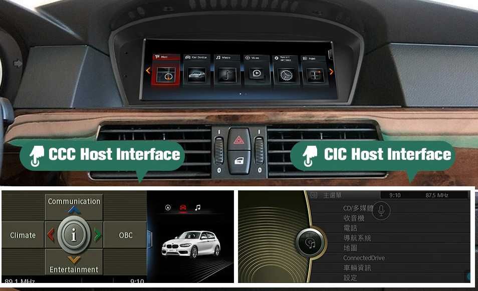 Radio nawigacja ANDROID 12 BMW 5 E60 2003=2010 CCC Blutooth WiFi GPS