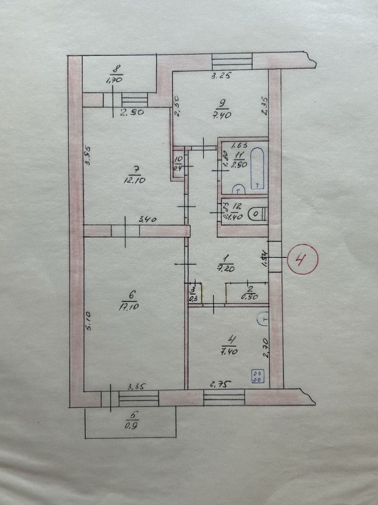 Продам 3-х комнатную квартиру