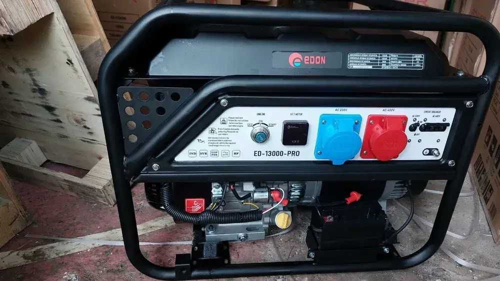 Генератор бензиновий Edon ED - 13000 PRO (10-11 кВА, 220/380V)