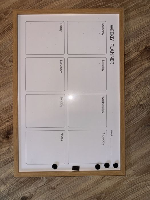 Tablica magnesowa planner