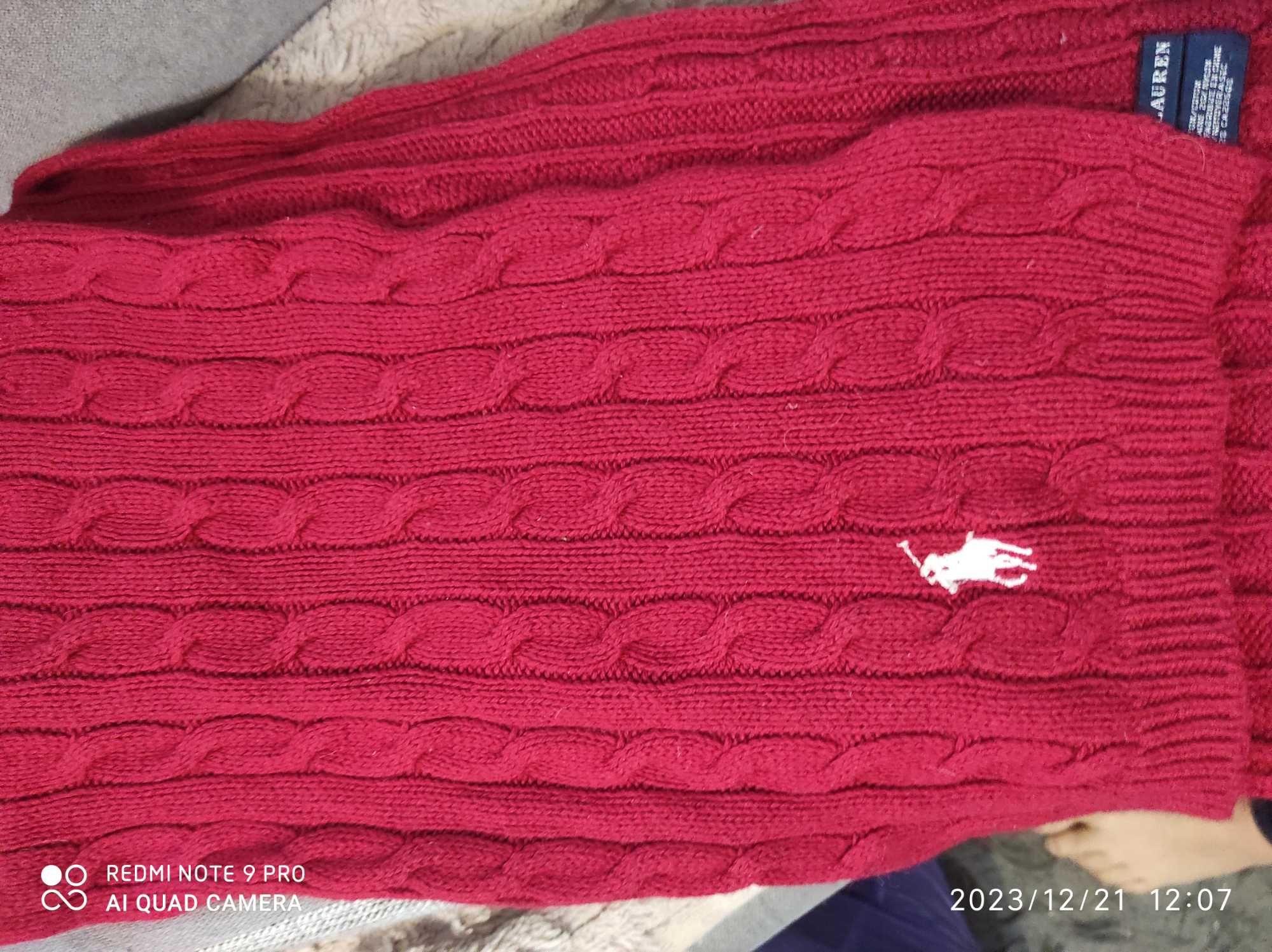 Szal Ralph Lauren warkocze