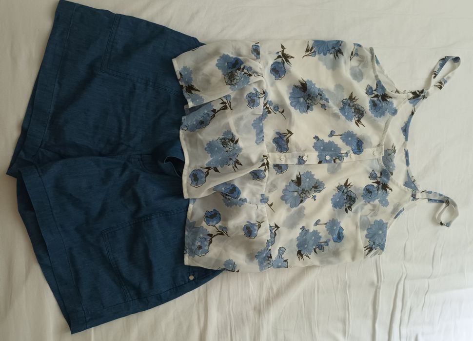 Szorty niebieskie Feme stage Eva Minge