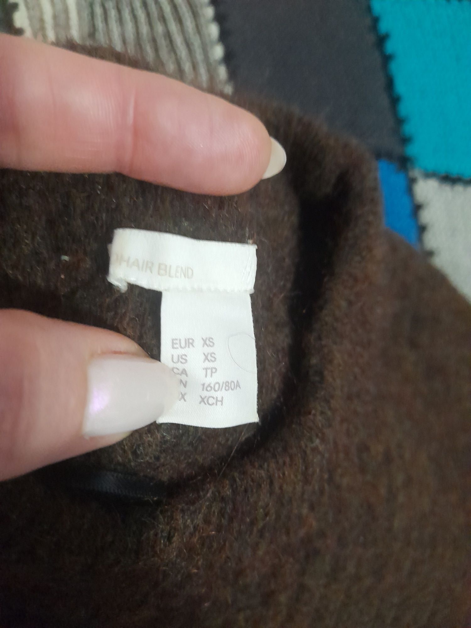 Sweter damski H&M rozmiar Xs/S wełna moher