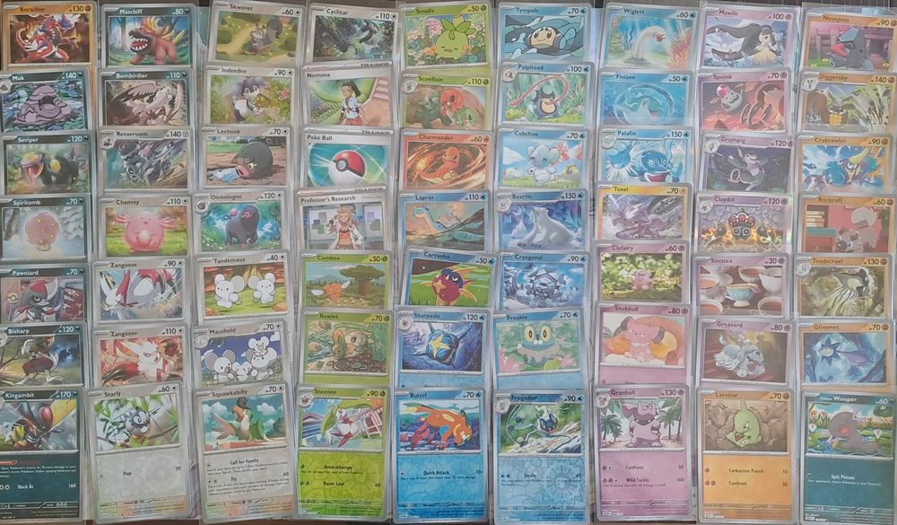 Karty Pokemon TCG. 422 karty reverse i holo. Bez powtórek