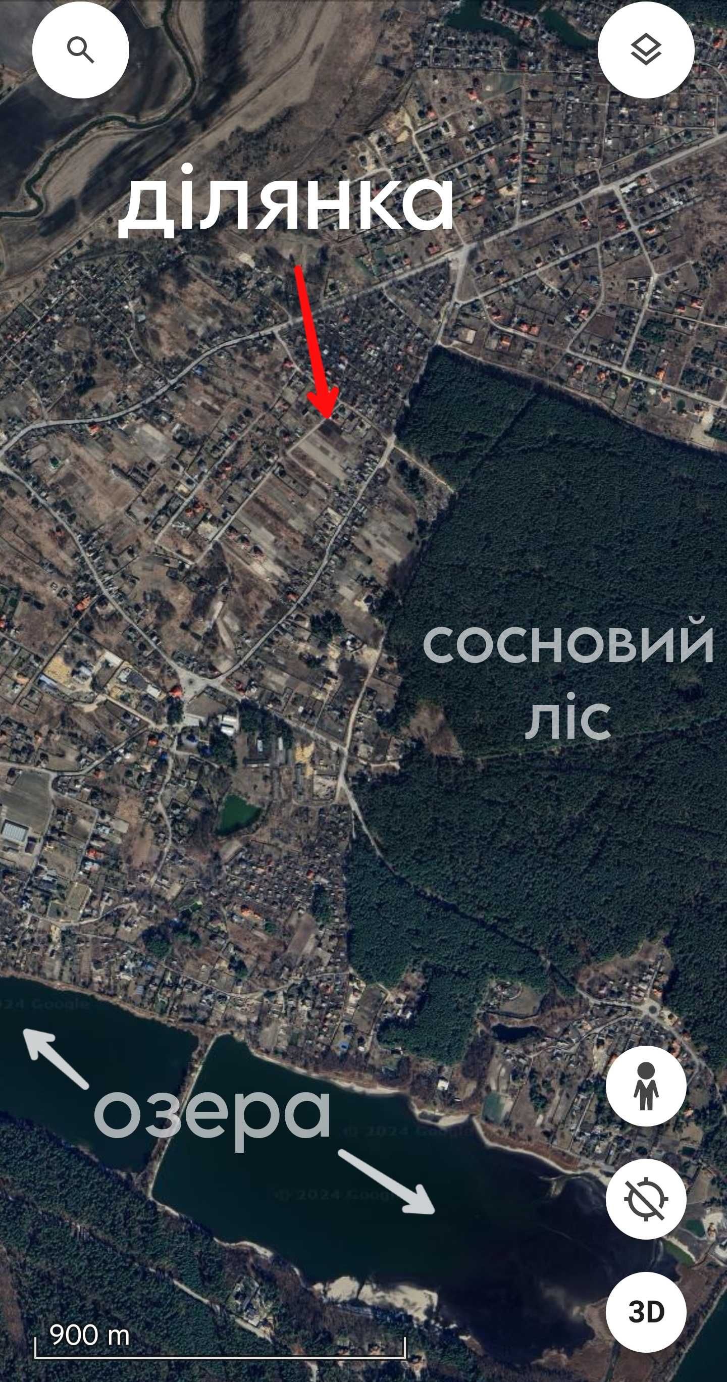 Продаж ділянки 9 сот в с.Бобриця. зі світлом 17квт.