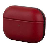 Uniq Etui Terra Airpods Pro Genuine Leather Czerwony/Red