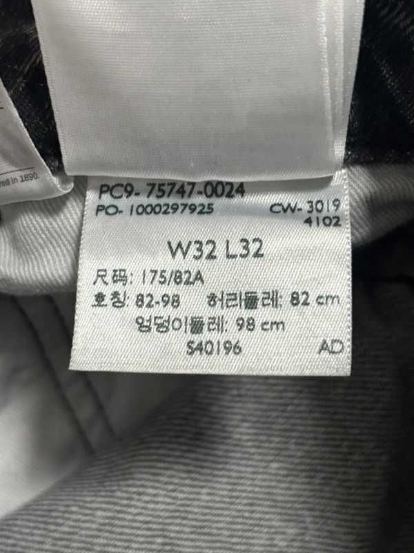 Męskie spodnie jeansowe Levi's 562 W32 L32 czarne denim vintage