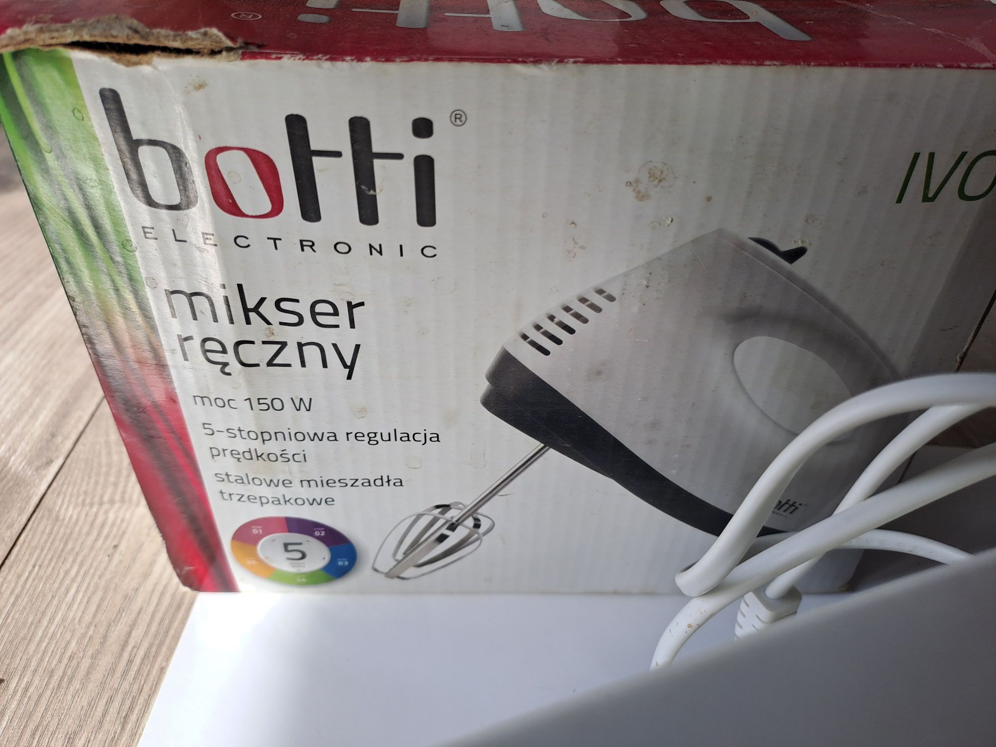 Mikser ręczny Botti model HM1016-GS
