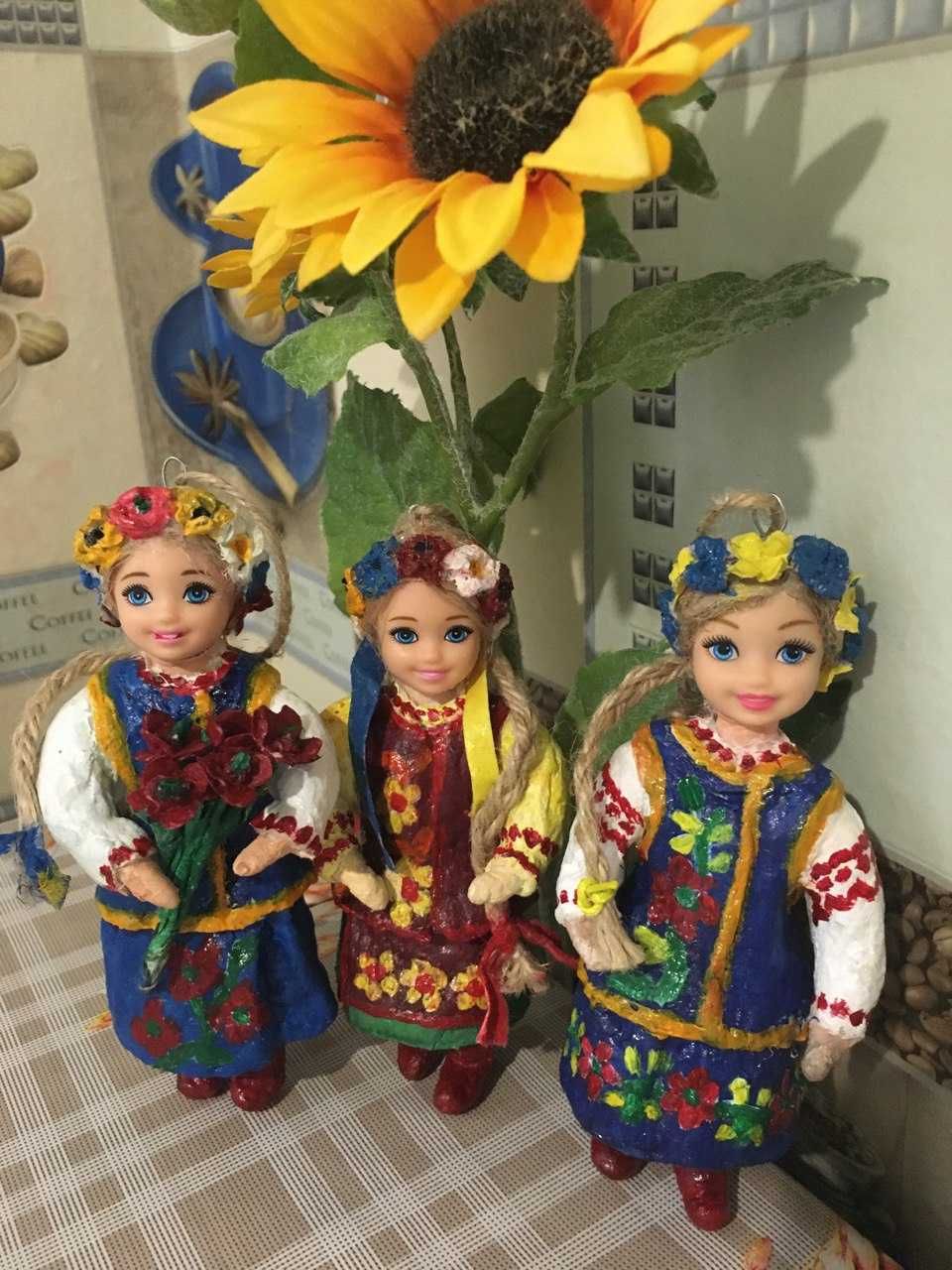 Колекційна ватна іграшка Мальвіна дівчина малятко україночка handmade