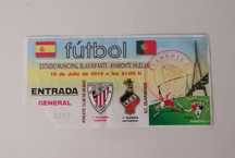 Bilhete de futebol jogo Athletic Club de Bilbao - S. C. Olhanense 2010