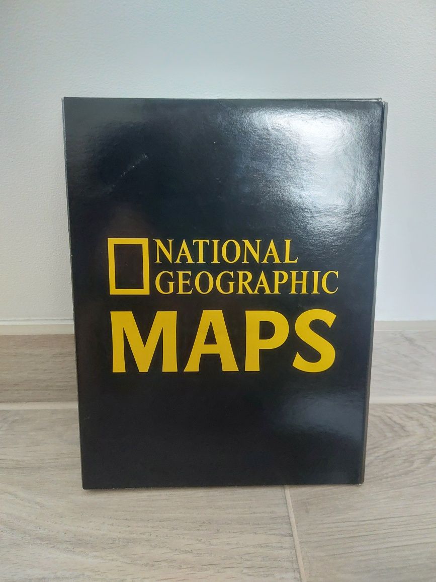 Zestaw płyt z mapami National Geographic