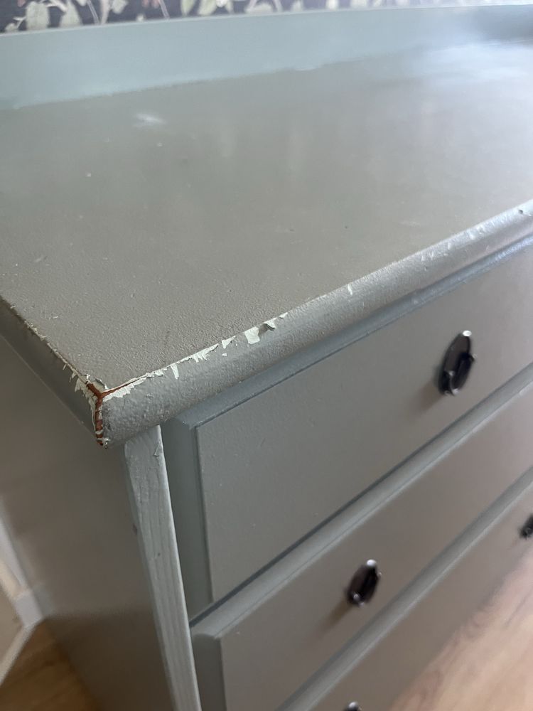 Komoda IKEA LEKSVIK pomocnik 7 szuflad LITE DREWNO