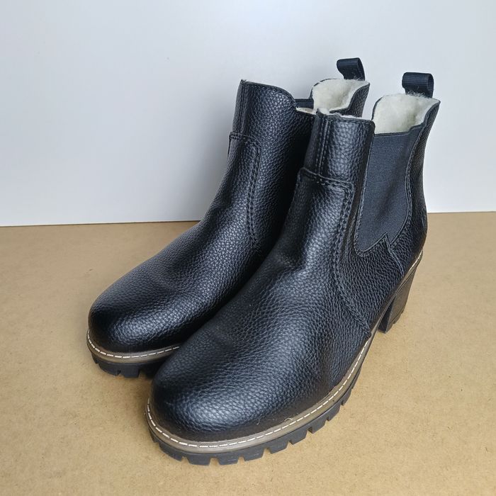 Rieker botki damskie ocieplane r. 41 jak nowe!