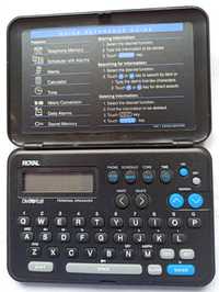 Notatnik elektroniczny na baterie Personal organizer  lata 90. USA