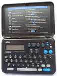 Notatnik elektroniczny na baterie Personal organizer  lata 90. USA