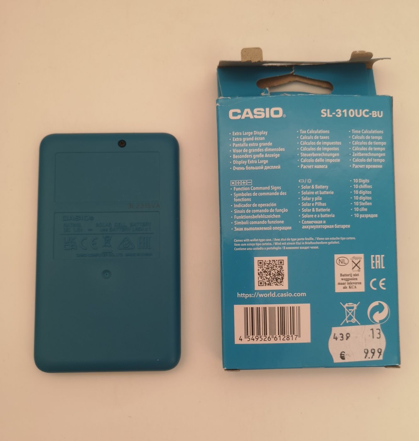 Калькулятор CASIO SL-310UC