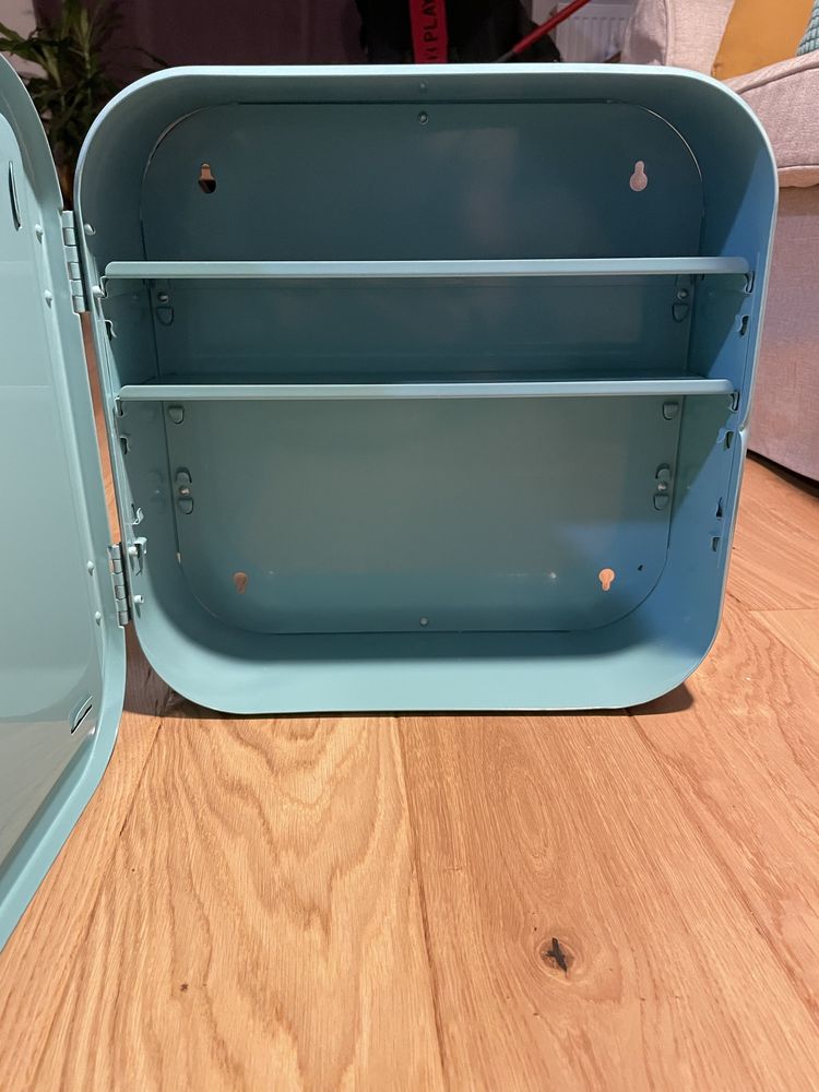 Ikea Gunnern Szafka apteczka metalowa niebieska