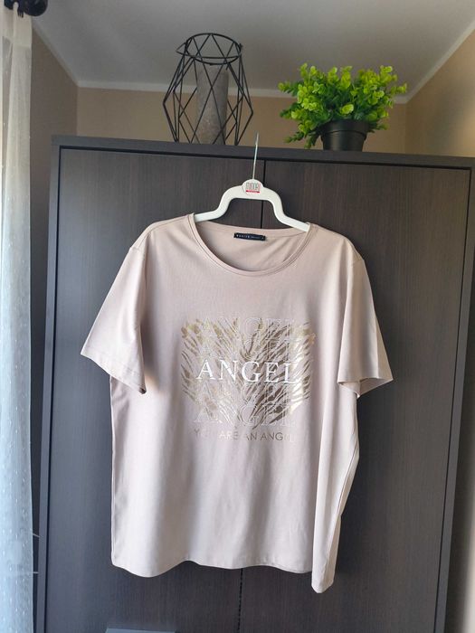 T-shirt z modnym sprintem Mohito rozmiar L nowy bez metki