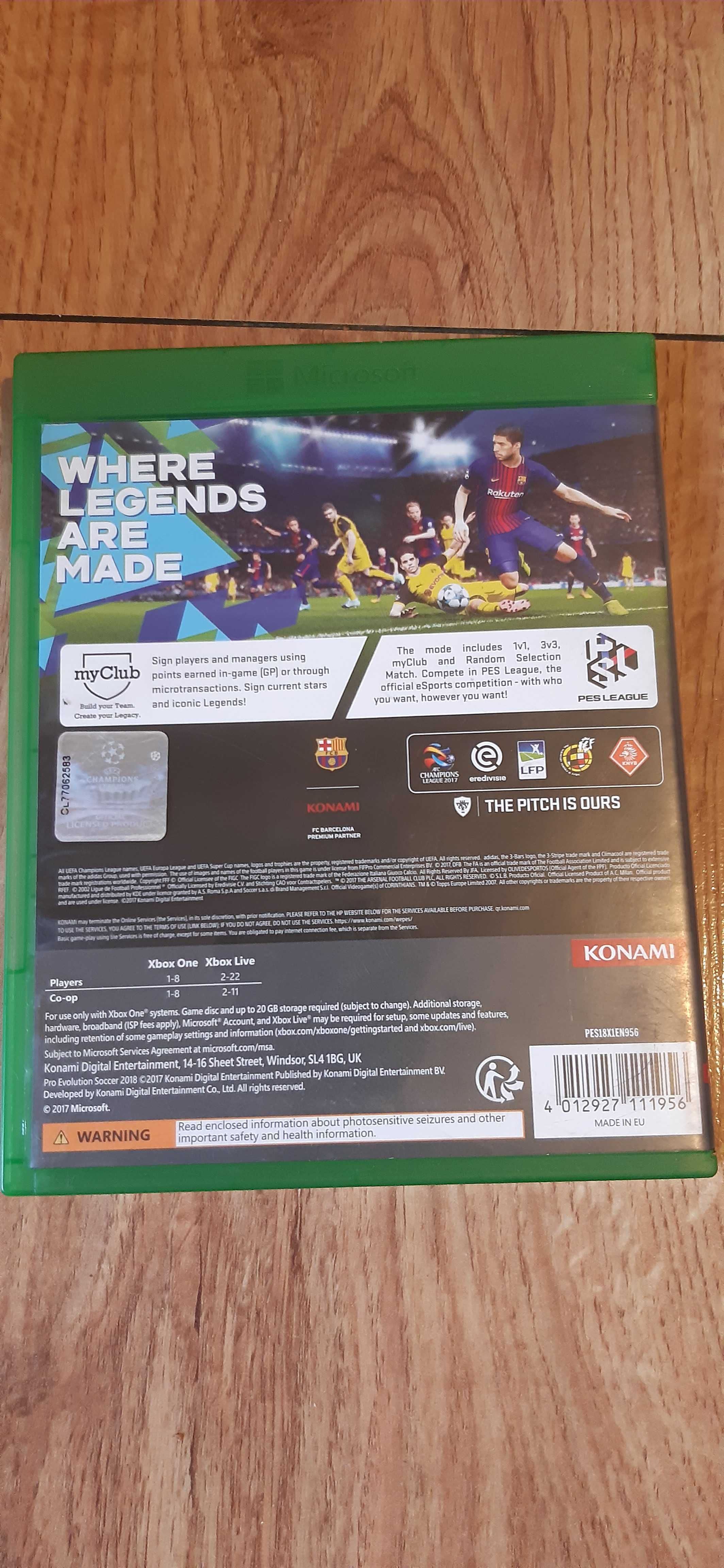 Pro Evolution Soccer 2018 (XONE)