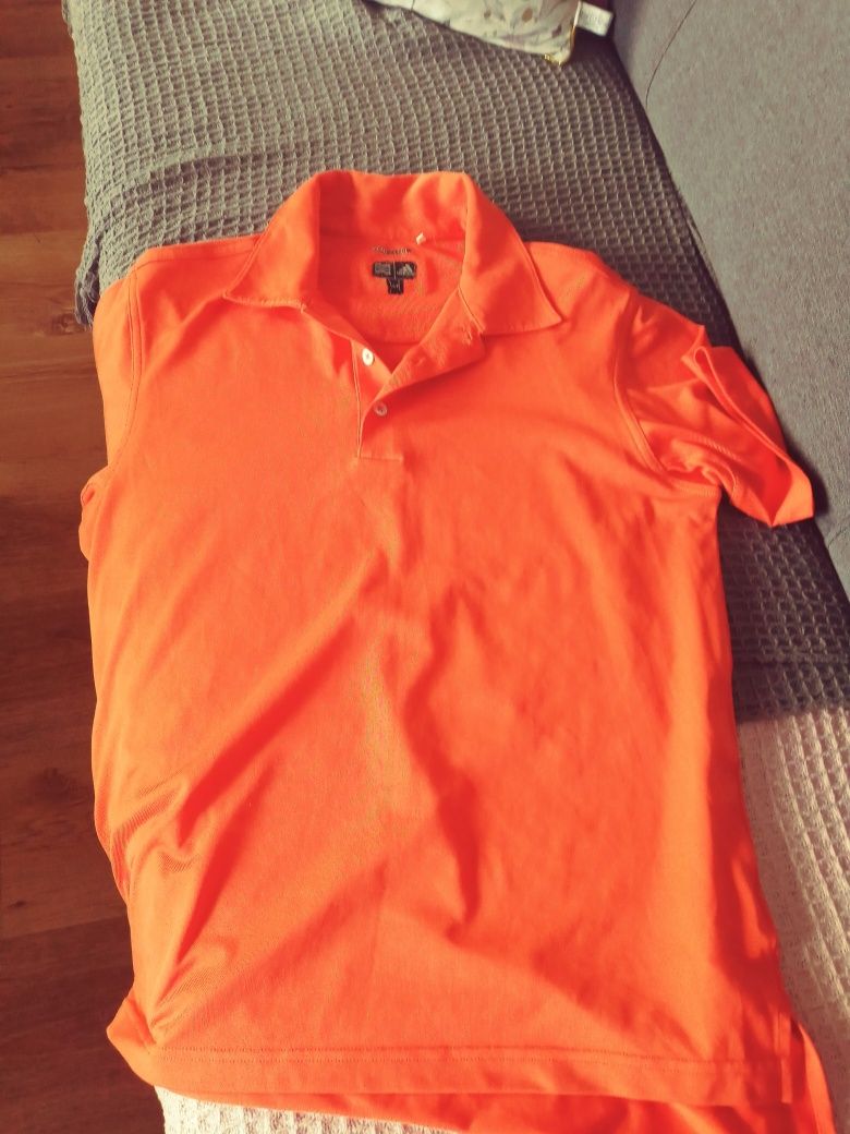 koszulka polo męska ADIDAS S pomerañcz