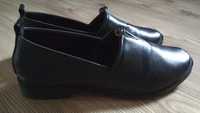 Мокасины туфли черные размер 36-37 5оо ботинки темно-коричневые
