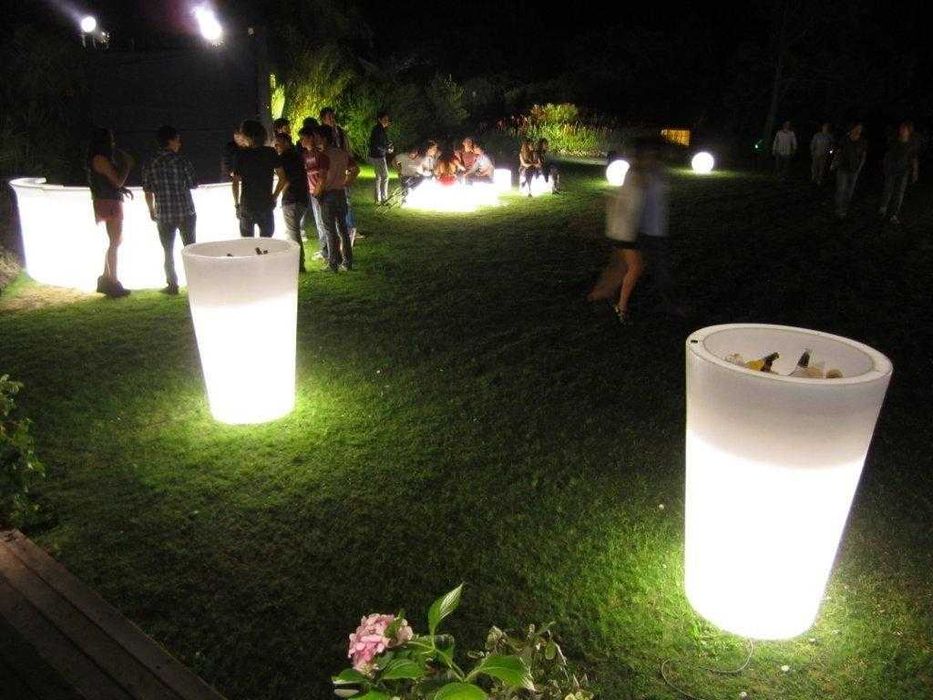 Balcões led mesas led vasos led